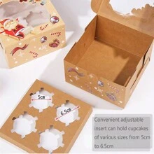 4/6 /12 Hộp đựng bánh nướng xốp nhiều màu sắc có cửa sổ 5 gói Hộp đựng bánh nướng xốp Hộp đựng bánh nướng xốp, bánh nướng xốp, bánh quy, bánh brownies, bánh rán Quà tặng Giáng sinh Đồ trang trí Giáng sinh Đồ ngủ Giáng sinh Quà tặng Giáng sinh Đồ trang trí Giáng sinh - Nhiều màu - Xem 8