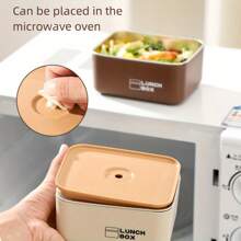 Boîte à lunch Bento en acier inoxydable, boîte-repas étanche à grande capacité, compatible micro-ondes et réfrigérateur, pour étudiants et travailleurs de bureau, fournitures scolaires