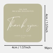 100pcs Custom Delicate Wedding Welcome Gift Tags Emerald Greenery Wedding Welcome Gift Tags Custom Wedding Favor Tags, Custom Personalized Thank You Gift Tags For Weddings, Birthday, Bridal Shower - Multicolor - View 102