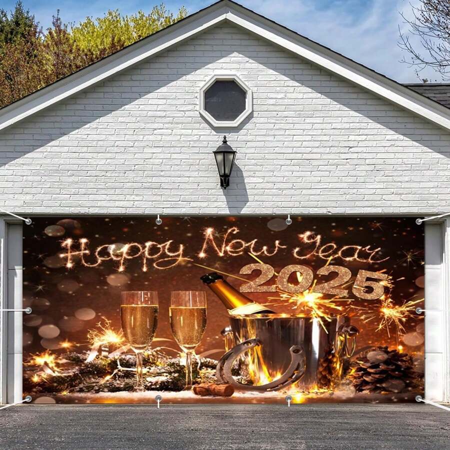 Rustic Barn Door Garage Door Decorations Farmhouse Garage Door Covers Decorative Banner Grey Door Large Countryside Bridal Shower Wedding Party Decoration Hanging Western Garage Buddy Decor,8X6