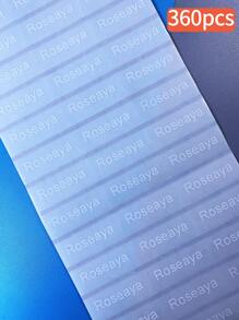 30pcs/60pcs/120pcs/240pcs/360pcs/480pcs透明底白字姓名贴,白色文字姓名贴,白色文字姓名贴,抗撕学生姓名贴,卡通不干胶贴纸,PVC材质贴纸,可贴于文具,书籍,杯子等光滑表面,可水洗不褪色,学生贴纸,文具贴纸,纯透明姓名贴 - 彩色 - 查看 13