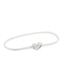 1pc Women's Elastic Waist Belt, Metal Spring Waist Chain, Versatile Dress Accessory - Metal Waist Seal - View 18