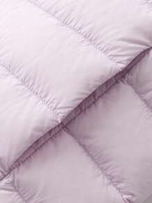mini bala Áo khoác lông vũ chống gió có mũ trùm đầu cho bé trai, bé gái và gia đình Bộ sưu tập cổ đứng cho bé - Hồng - Xem 8