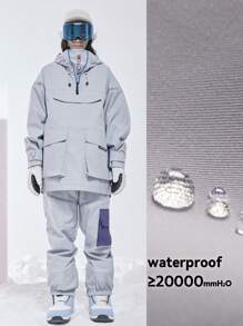 VECTOR MOTION 反光腿滑雪裤，男女通用，防水耐磨防风保暖透气保暖内衬，户外单双板滑雪装备滑雪服