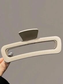 3 件/1 件女式超大 12 厘米/4.72 英寸棕色和黑色哑光塑料发爪夹，简约风格，百搭时尚配饰，优雅大方，适合日常佩戴、发型设计、洗脸、化妆、服装搭配发夹发夹发夹发夹秋冬发夹发饰女士度假装女士 - 彩色 - 查看 5