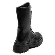 Women's Side Zipper Design Casual Comfortable Ankle Boots, Versatile For Daily Wear - Black - View 7