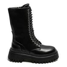 Women's Side Zipper Design Casual Comfortable Ankle Boots, Versatile For Daily Wear - Black - View 5
