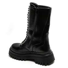 Women's Side Zipper Design Casual Comfortable Ankle Boots, Versatile For Daily Wear - Black - View 6
