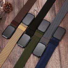 1 chiếc thắt lưng chiến thuật bằng nylon có khóa kim loại từ tính dành cho nam, thiết kế đơn giản cho hoạt động ngoài trời, mặc thường ngày - thắt lưng nam - Xem 2