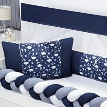 FOFUXO 印花婴儿床婴儿服装套件（带辫子） - 海洋之月 - 查看 4