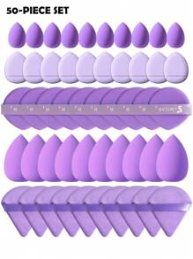 5/10/20/30/40/50/60/80/100PCS Makeup Tools Set Including:10PCS Makeup Sponges For Liquid Makeup+10PCS Mini Makeup Sponges For Liquid Makeup+10PCS Triangle Powder Puffs For Loose Powder And Makeup Setting+10PCS Air Cushion Powder Puffs For Facial Makeup+10PCS Mini Air Cushion Powder Puffs For Facial Concealer Makeup,Makeup,Cheap,Room Decor,Vanity,Travel,Bedroom,Makeup Accessories,Puff,Makeup Blender,Powder Puff,Makeup Sponge,Cheap,Stocking Stuffers,Makeup,Makeup Tools,Cheap Stuff,Gifts,Gifts For Women,Christmas Gifts - 紫色 - 查看 15