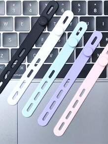 10pcs Cable Management Kit - Reusable, Adjustable, And Multipurpose Cable Ties For Organizing And Fastening Cords, Wires, And Cables - Multicolor - View 1