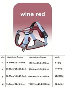 1 件新款宠物胸背带和牵引绳，多功能防爆、可伸缩、反光遛狗