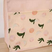 Double-Sided Canvas Tote Bag, Reusable Shopping Bag, Canvas Shoulder Bag, Fruit Pattern Canvas Tote Bag Canvas Bag Portable Daily Use Female Ins Artistic Style Fresh And Simple Tote Bag Student Korean Japanese Style Simple Bag - Multicolor - View 5