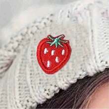 1/2/3/4/5/6/8/10/15pcs Red Strawberry Embroidered Patches,Adorable Red Strawberry Applique Patches, Iron-On/Sew-On Appliques For Clothing And Accessories Patches Embroidered Embroidery Patches, Vibrant Decorative Embroidered DIY Sew-On & Iron-On - Instantly Upgrade Shirts, Coats, Jackets, Backpacks, Hats, Jeans - Multicolor - View 8