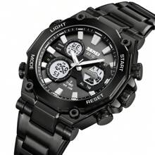 New Arrival Skmei 2210 Men Digital Watch Gold Black Waterproof 30 Meters Customized Logo Alarm Function