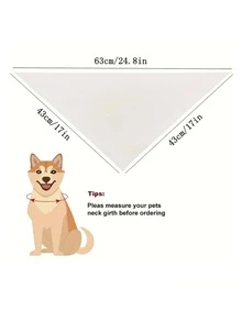 1 件圣诞宠物围兜、狗头巾、狗围巾、圣诞主题宠物围巾 - 彩色 - 查看 2