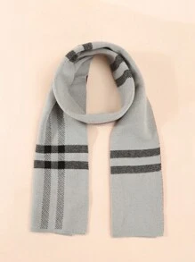 1pc Kids Soft Striped Scarf, Suitable For Daily Wear