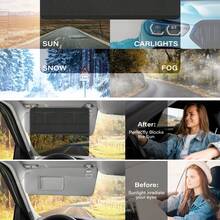 Nzcvuias Sun Visor For Car Adjustable Extension Car Visor Sun Shade For Driving - Black - View 6