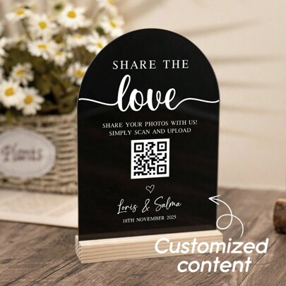 QR Code Table Number Plates, Wedding QR Code Signs, Personalized Table Cards, Wedding Table Cards, Acrylic Arch Table Cards, Minimalist Modern Wedding Signage, Wedding Decor, Customized Minimalist Wedding Signage, Elegant Modern Wedding Decor, Wedding Table Number Cards,Multi-Functional, Ornamental,Reusable,Exquisite,Stylish,High-Quality,Colorful,Modern,Custom,Personalized,Unique,Ideal Gifts For Him,Ideal Gifts For Her,Boyfriend,Dad,Girlfriend,Mom,Family,Friends,Tea Room,Home,Garden,Office,For Anniversaries,For Valentine's Day,For Mother's Day,For Birthdays,For Father's Day,For Graduation,For Weddings,For Housewarming,Gala Night