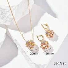 dazzdelic Set de 2 piezas: Collar y aretes tejidos a mano con cuentas geométricas de 3 colores, elaborado artesanalmente en Italia, para uso diario de las mujeres
