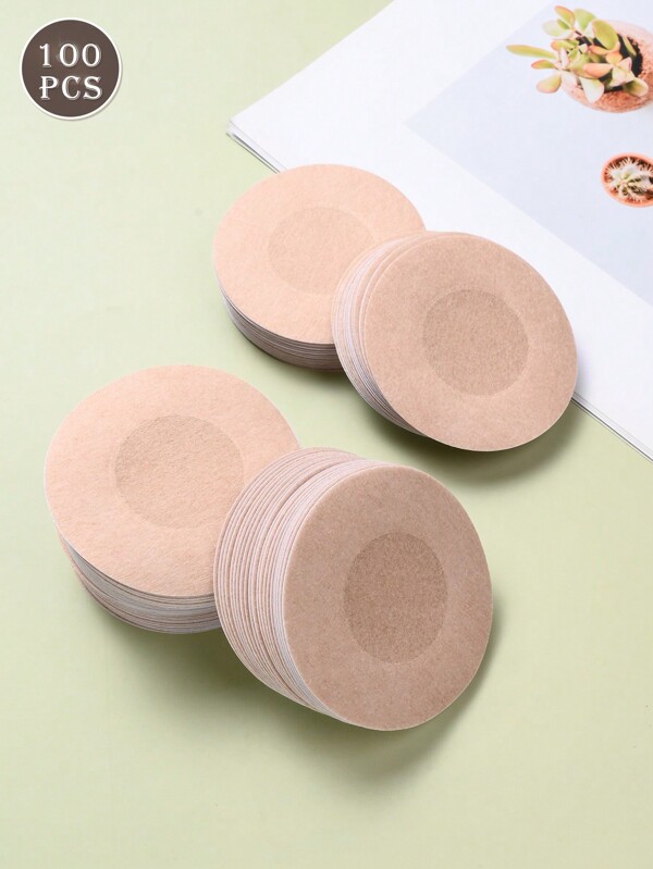 100 Stücke Einweg-Brustwarzenabdeckungen, nahtlos, atmungsaktiv, selbstklebend, unsichtbarer BH, Damen Lingerie & Unterwäsche Zubehör, tief ausgeschnittene Abendkleider, BHs, Unterwäsche Zubehör, Brustwarzenabdeckungen zum Verhindern von Entblößung, Hochzeitsfotografie Zubehör, Hochzeitskleidung Zubehör