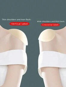 1 对肩垫，硅胶隐形肩部增强垫，厚实透气，男女皆宜，不含乳胶，米色 - 杏色 - 查看 2