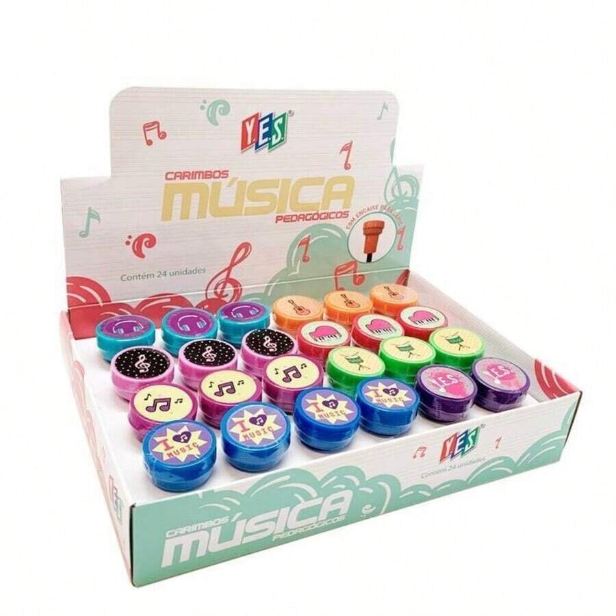 YES Children's Stamps 24 Pieces Music - Nhiều màu - Xem 1