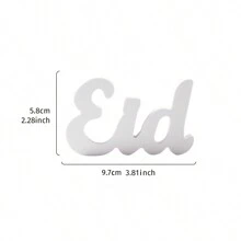 1 szt. Prosty biały Eid Ramadan Mubarak, Salam Letter Decor Piece, Ramadan Holiday Celebration Polystyrene Letter Desktop Decor, Na Eid Al-Fitr Uroczy Prezent I Ramadan Kareem Dom, Dekoracja Imprezy I Konferencji