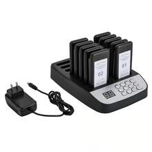 Sistema de paginación, espera y llamada inalámbrico para restaurante con 10 buscapersonas de posavasos para clientes, oferta del - 1 - Ver 5