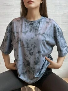 Women Oversized T Shirts Loose Fit Crew Neck Short Sleeve MovementTops Casual Blouse Y2K 2024 Basic Tee