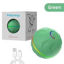 1 pieza Juguete para perro inteligente, bola electrónica interactiva para mascota, bola con movimiento automático y luces LED intermitentes, resistente, activado por movimiento y recargable por USB, ideal para el tiempo de juego y ejercicio de perros pequeños a grandes - Multicolor - Ver 12
