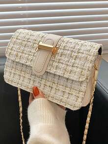 1 件迷你时尚女士绗缝翻盖手提包 - 彩色 - 查看 5