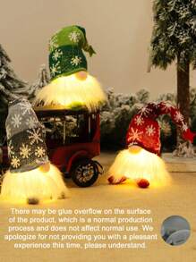 1PC 6 Styles Glowing Gnome Faceless Decoration Merry Home Decoration Gift New Year Xmas Gifts For Teenagers Birthday Christmas Decorations Room Decor Christmas Winter Christmas Decorations Home Christmas Gifts Christmas Decor