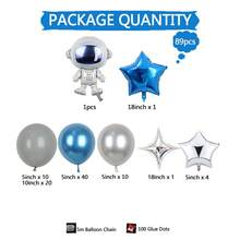 Bộ trang trí tiệc đầy màu sắc theo chủ đề phi hành gia 89 món, thích hợp cho lễ hội, sinh nhật, tụ họp, đám cưới, tiệc mừng em bé chào đời, chụp ảnh - Nhiều màu - Xem 6