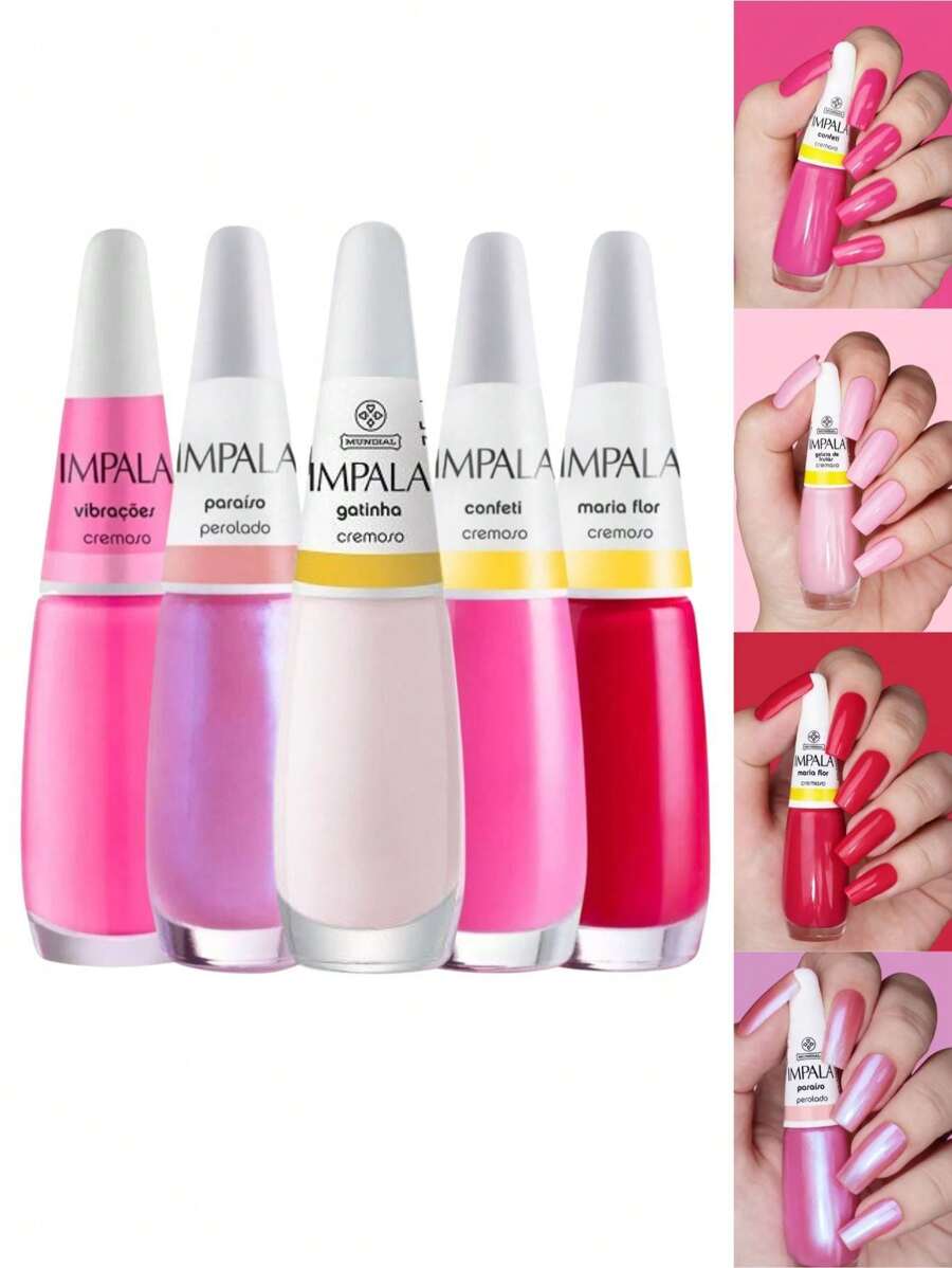 Impala KIT 5 ESMALTES - TONS DE ROSA | SHEIN Brasil