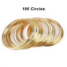 1pc Carbon Steel Memory Wire, 10/100 Coils, 4-Colors Available For DIY Jewelry Making, Multi-Strand Round Bracelets - Durable, Bendable, And Easy To Shape