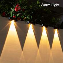 1 pieza Luz solar para valla, Luz solar impermeable para exterior adecuada para patio trasero, valla, pared, jardín, piscina, ideal para decoración de Halloween, Acción de Gracias, Navidad, Año Nuevo