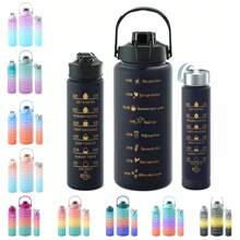 3 Piece Set With Gift Box Water Bottle. Sports Mug Set, Portable Drinking Mug, Summer Drinks, Outdoor Camping, Hiking. Fitness, Birthday Gift