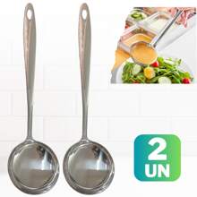 Kit 2 Concha de Cozinha Inox Linha Premium Brilhosa