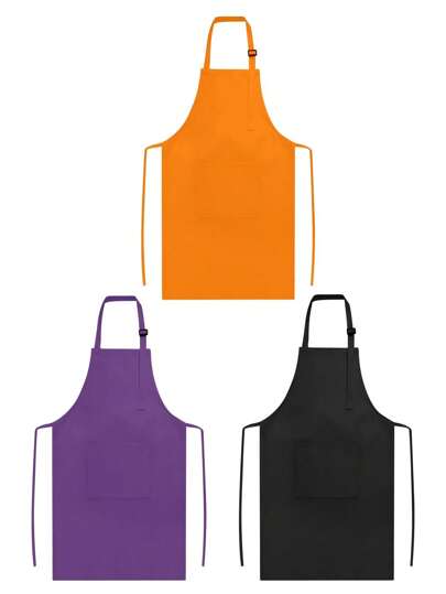 Decoração de Halloween 1PC Avental Infantil Com 2 Bolsos Ajustável Avental de Arte de Chef Avental de Pintura Infantil, Para Cozinhar Assar Pintura Artesanato Grelhar Atividade Festa de Halloween