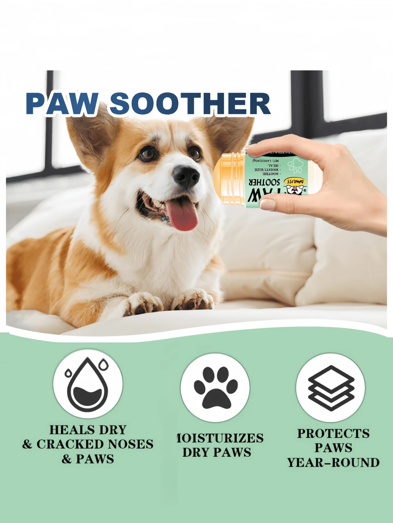 Pet Moisturizing Paw Cream AntiDry Cracked Moisturizing Feet Foot Care