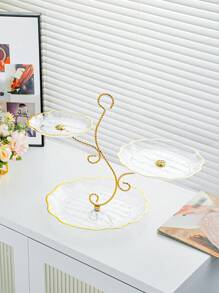 1 Giá trưng bày trái cây và đồ ăn nhẹ 3 tầng thanh lịch - Hoàn hảo để trưng bày kẹo, hạt, trái cây sấy khô và bánh ngọt - Lý tưởng để trang trí nhà cửa và tiệc tùng - Nhiều màu - Xem 8