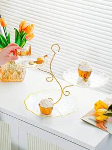 1 Giá trưng bày trái cây và đồ ăn nhẹ 3 tầng thanh lịch - Hoàn hảo để trưng bày kẹo, hạt, trái cây sấy khô và bánh ngọt - Lý tưởng để trang trí nhà cửa và tiệc tùng - Nhiều màu - Xem 5