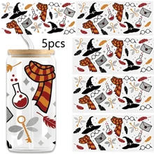 NJCHARMS 1pc Men Pattern UV DTF Cup Stickers, Waterproof Sticker Pack For Decorating Mugs, Cups, Bottles, School Supplies, Etc, Arts Crafts, DIY Art Supplies