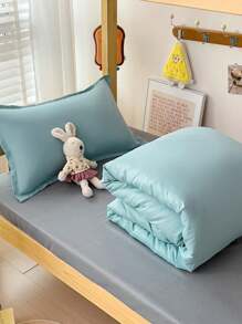 Juego de ropa de cama de 4 piezas (1 funda nórdica + 1 sábana + 2 fundas de almohada) con estampado, envoltura de 360°, sin agentes fluorescentes, transpirable, absorbe la humedad, suave, resistente a la decoloración, antibacteriano, grueso y cálido, adecuado para dormitorio, habitación de invitados, dormitorio, toda la familia, todas las estaciones