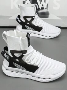 Men's High-Top Breathable Anti-Slip Versatile Casual Fashion Sneakers, Suitable For Teens, Summer Casual, Outdoor Athletic, Vacation Travel, Graduation Gifts, Or Birthday Dress Accessories - Multicolor - View 30