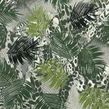 Acqua Decor Waterproof Fabric 1.40m Wide Sofa Cover, Cushion Cover - Folhagem Palmeira Verde - 查看 1