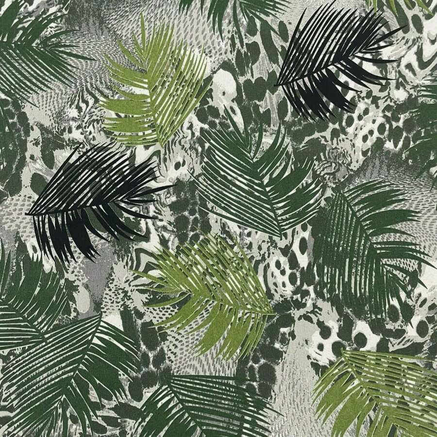Acqua Decor Waterproof Fabric 1.40m Wide Sofa Cover, Cushion Cover - Folhagem Palmeira Verde - 查看 1