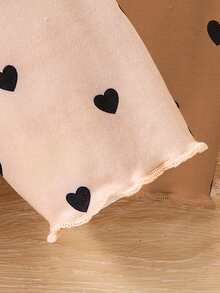 3 chiếc áo thun cổ tròn dài tay in hình trái tim giản dị cho bé gái, phù hợp cho mùa xuân/thu, giản dị, thể thao, ngoài trời, mặc hàng ngày, đi học - Nhiều màu - Xem 5